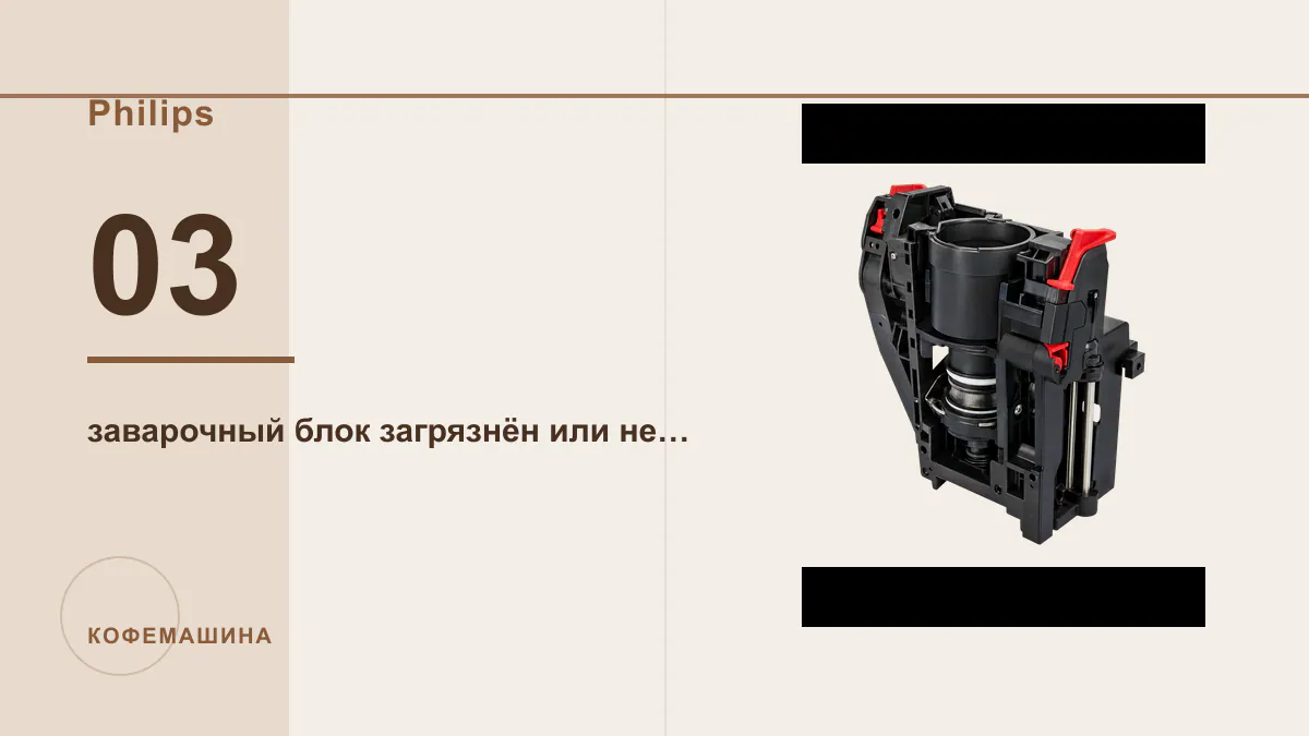 Код 03 кофемашина Philips