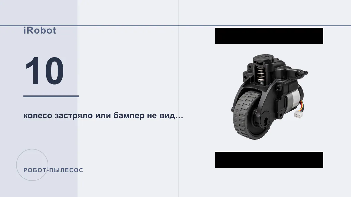 Код 10 робот-пылесос iRobot