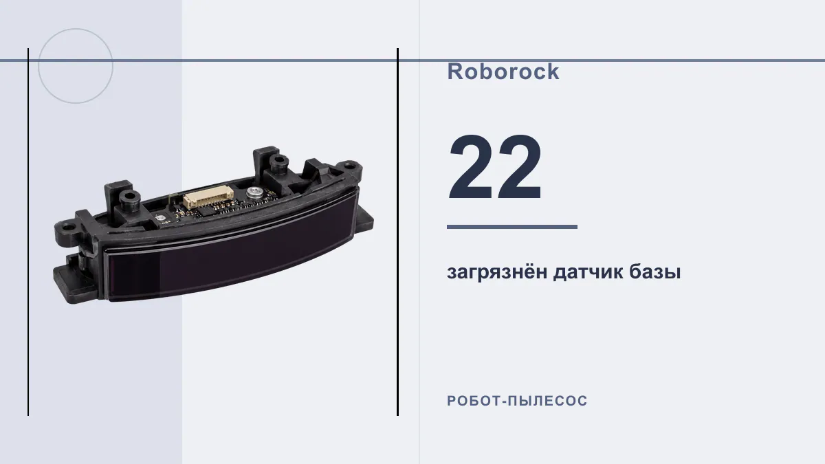 Код 22 робот-пылесос Roborock